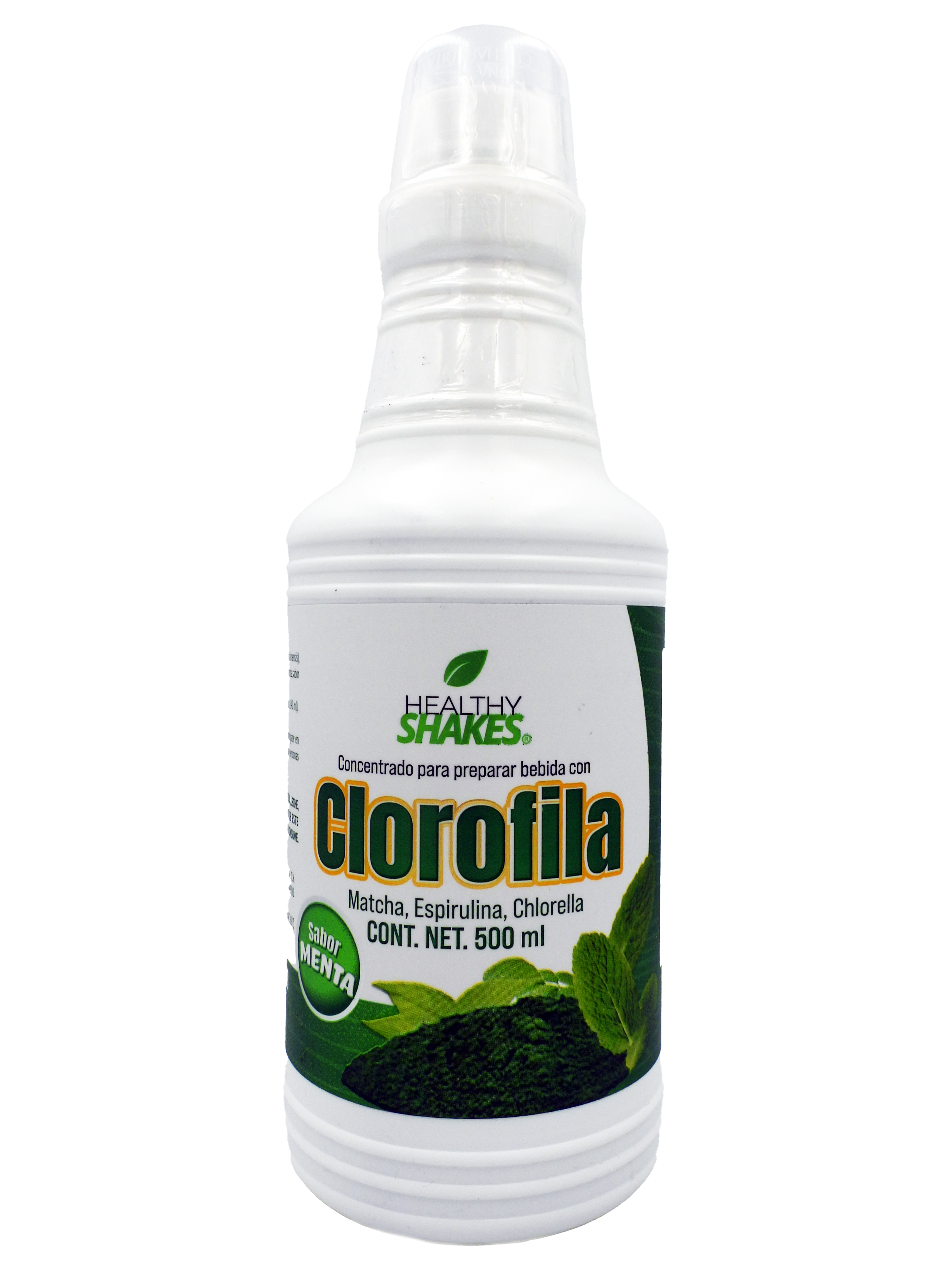 Clorofila (Matcha, Espirulina, Chlorella) Hierbabuena 500 Ml