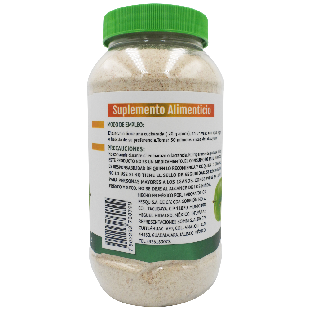 Fibra Salvado Trigo/ Proteina Soya Manzana 450 G Healthy Shakes