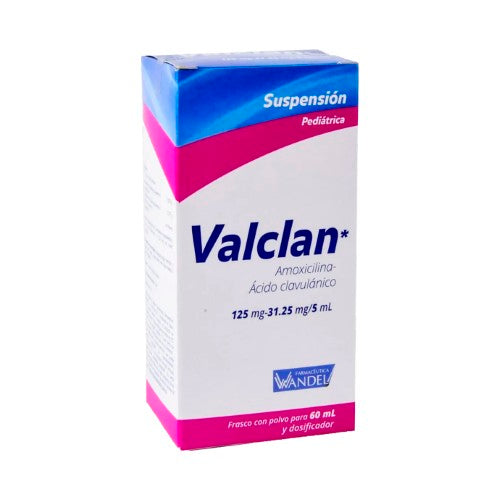 Valclan (Amoxicilina/Acido Clavulanico) 125 Mg Suspension 60 Ml