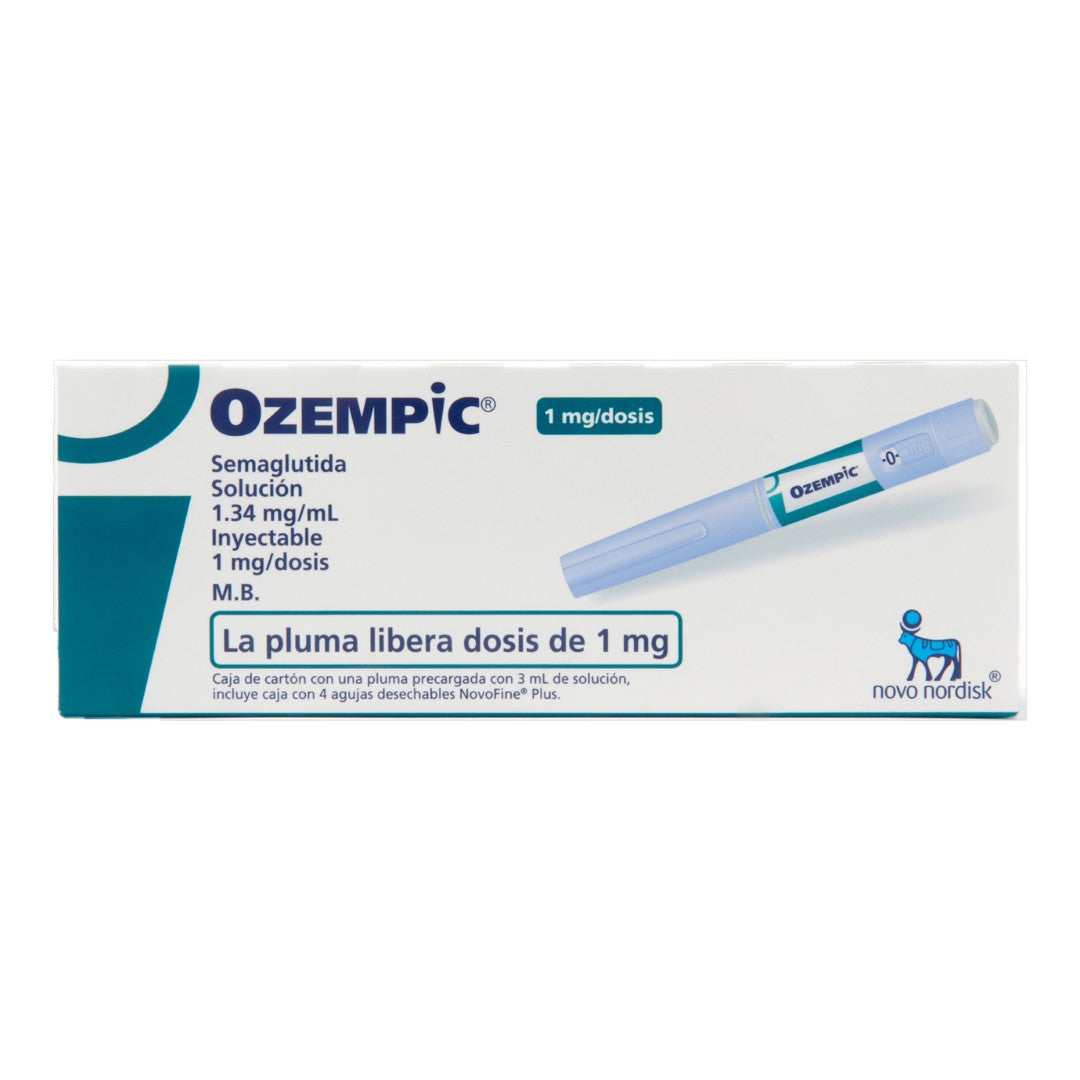 Ozempic 1 Mg Solucion Inyectable Pluma Prellenada + 4 Agujas Novofine