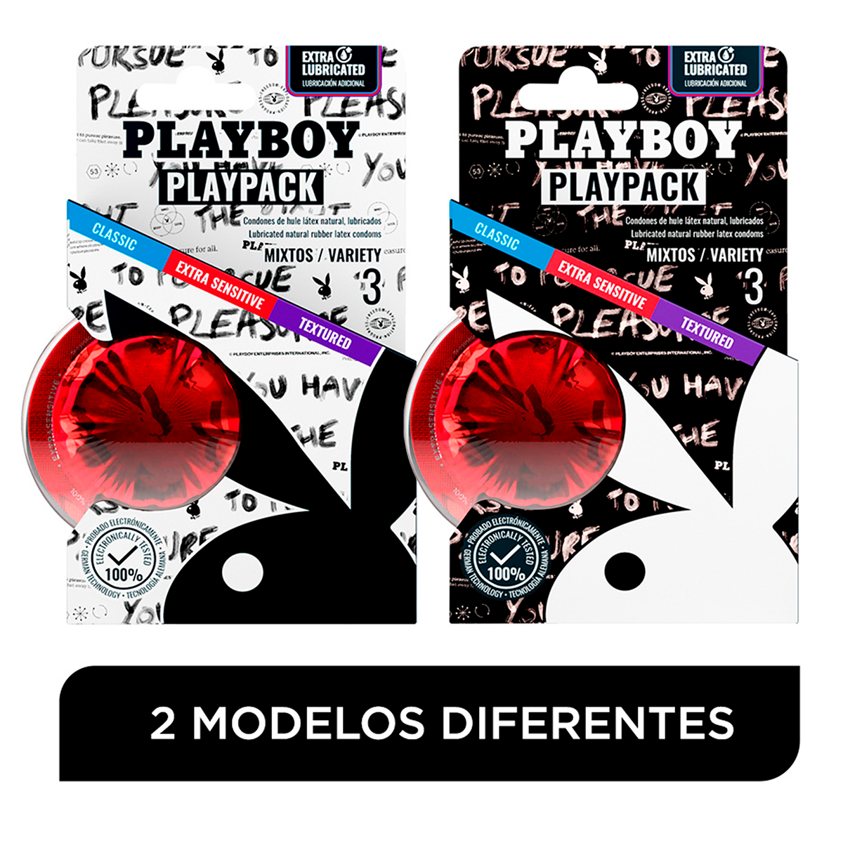 Preservativo Playboy Playpack Lata Con 3 Piezas