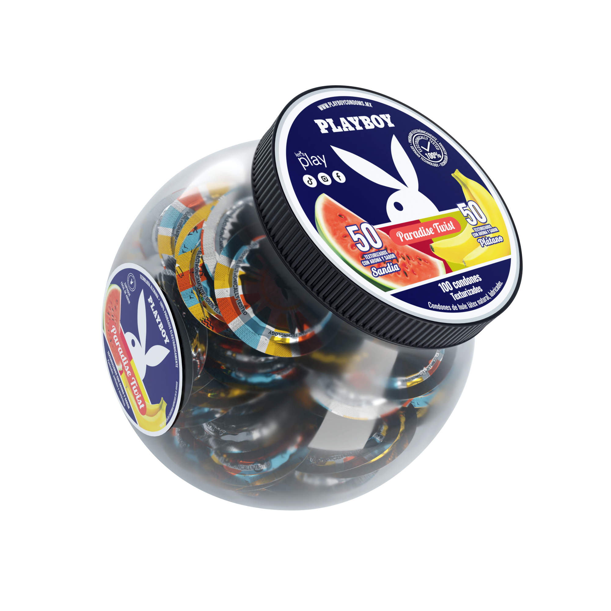 Vitrolero Playboy Aroma Sabores Con 100 Piezas