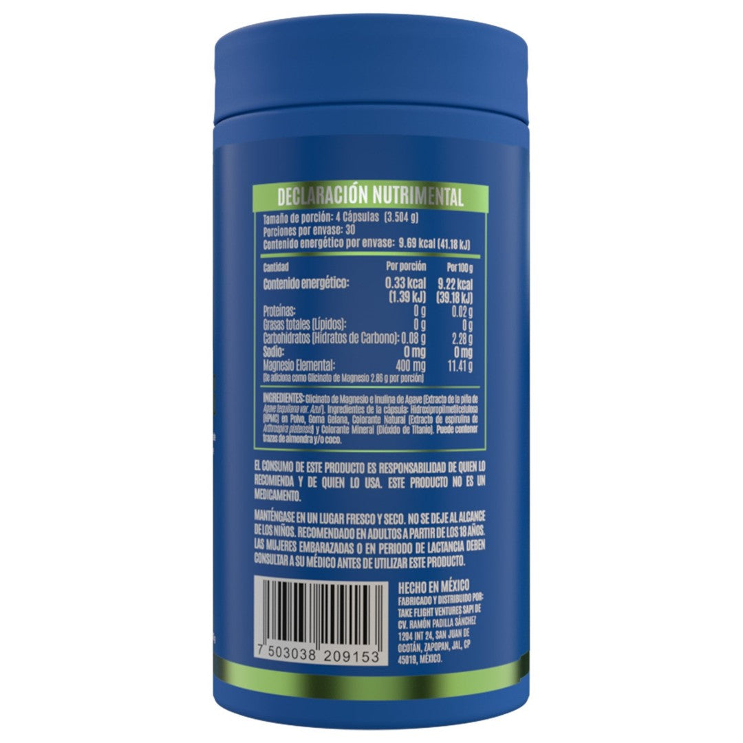 Glicinato De Magnesio 400 Mg Con 120 Capsulas Birdman