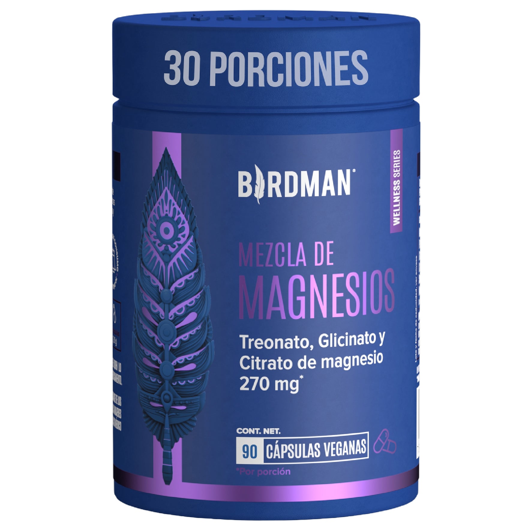 Mag Trifecta 3 En 1 (Magnesio) Con 90 Capsulas Birdman