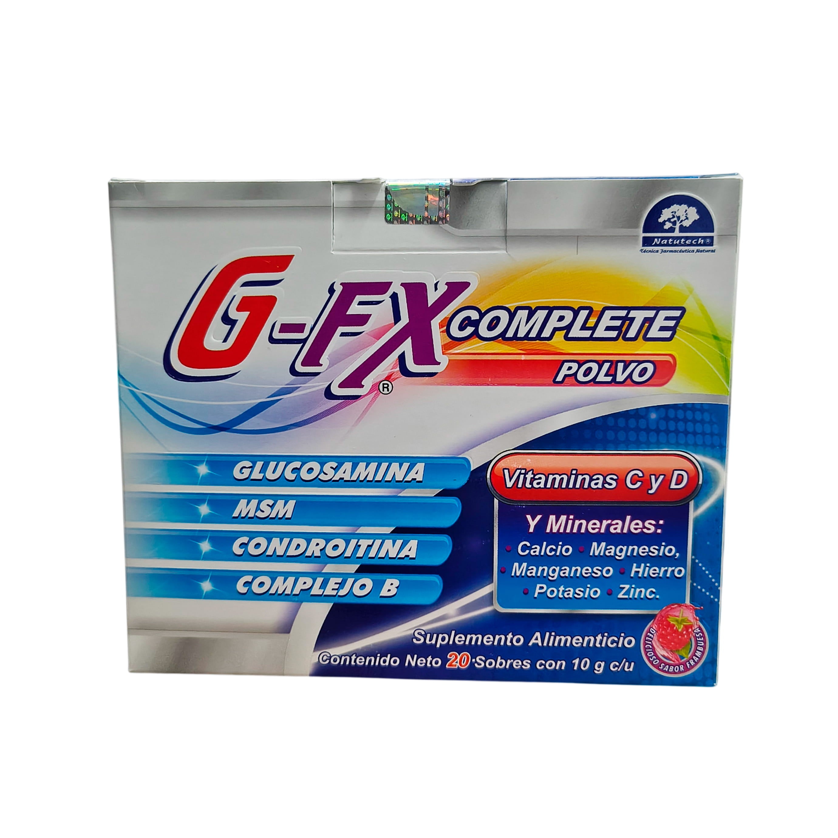 G-Fx (Glucosamina/Msm/Condro/Colageno) Polvo Con 20 Sobres X555