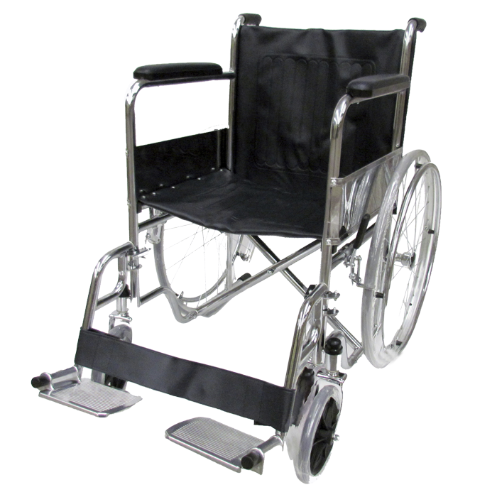 Wxc18Crfdas Silla De Ruedas 18 Cromada Fija/Removible Aluminio Solida