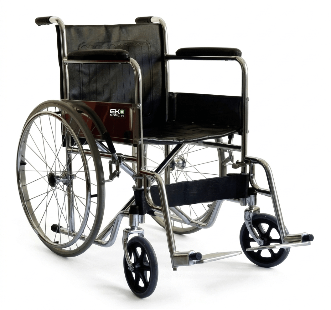 Wxc18Crfdas Silla De Ruedas 18 Cromada Fija/Removible Aluminio Solida