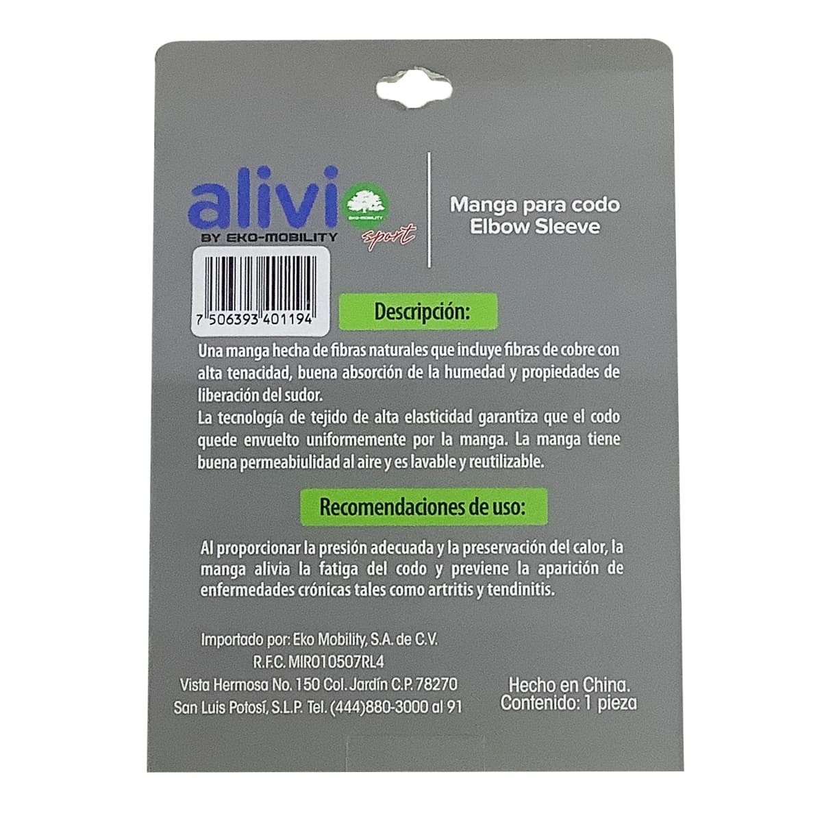 Alcod004M Manga Para Codo Mediana