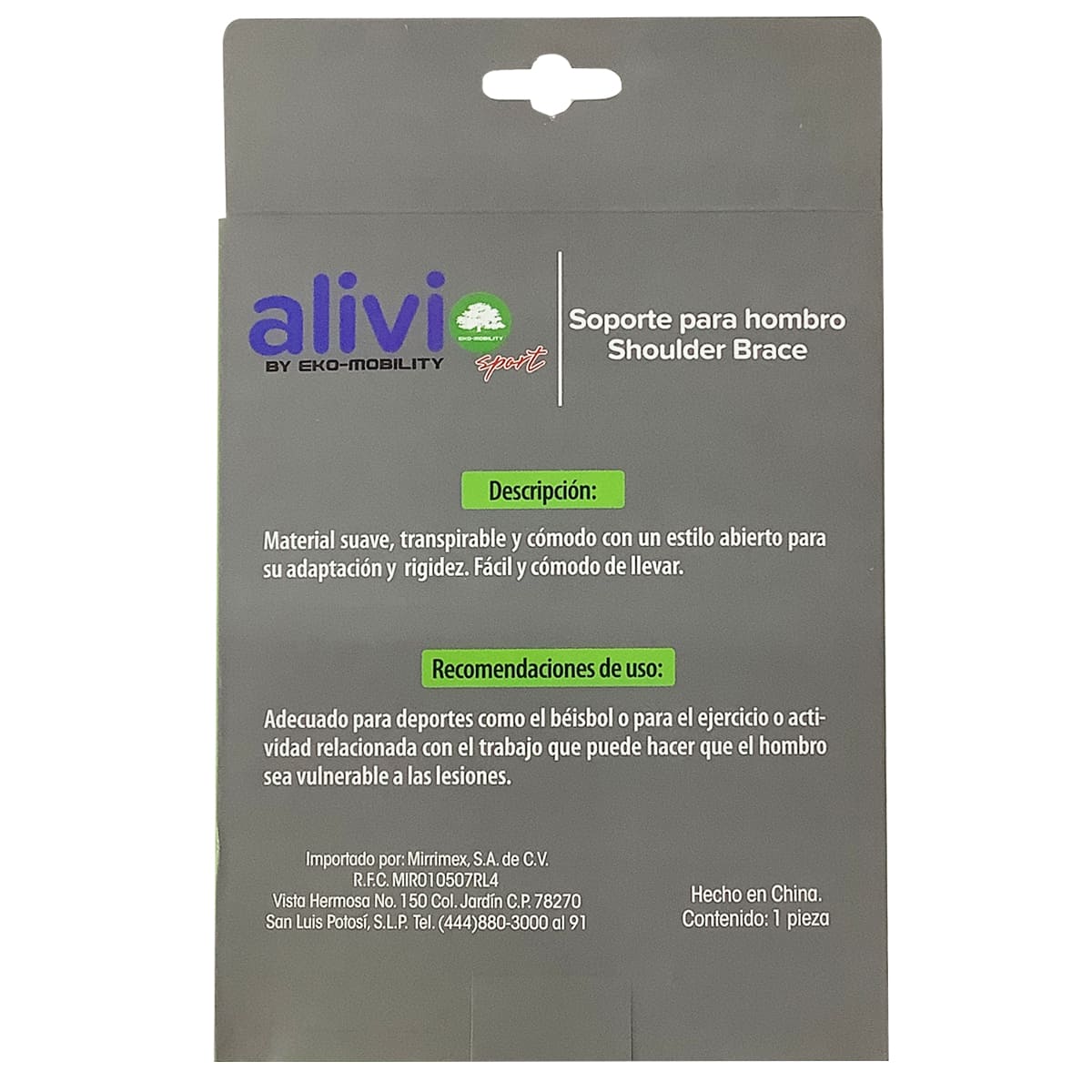 Alhom002Chiz Soporte Para Hombro Chico Izquierdo