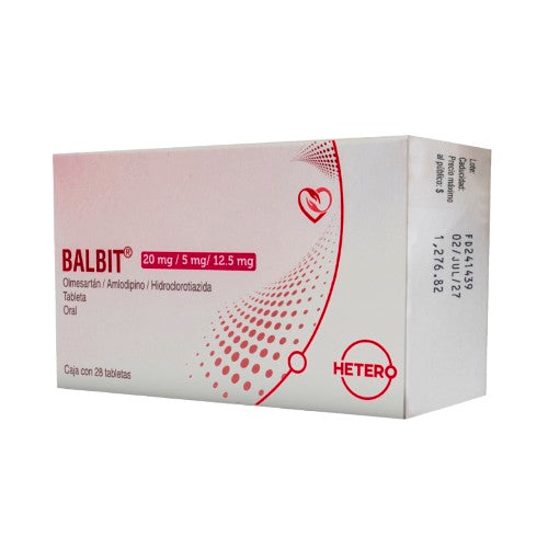 Balbit 20/5/12.5 Mg Con 28 Tabletas