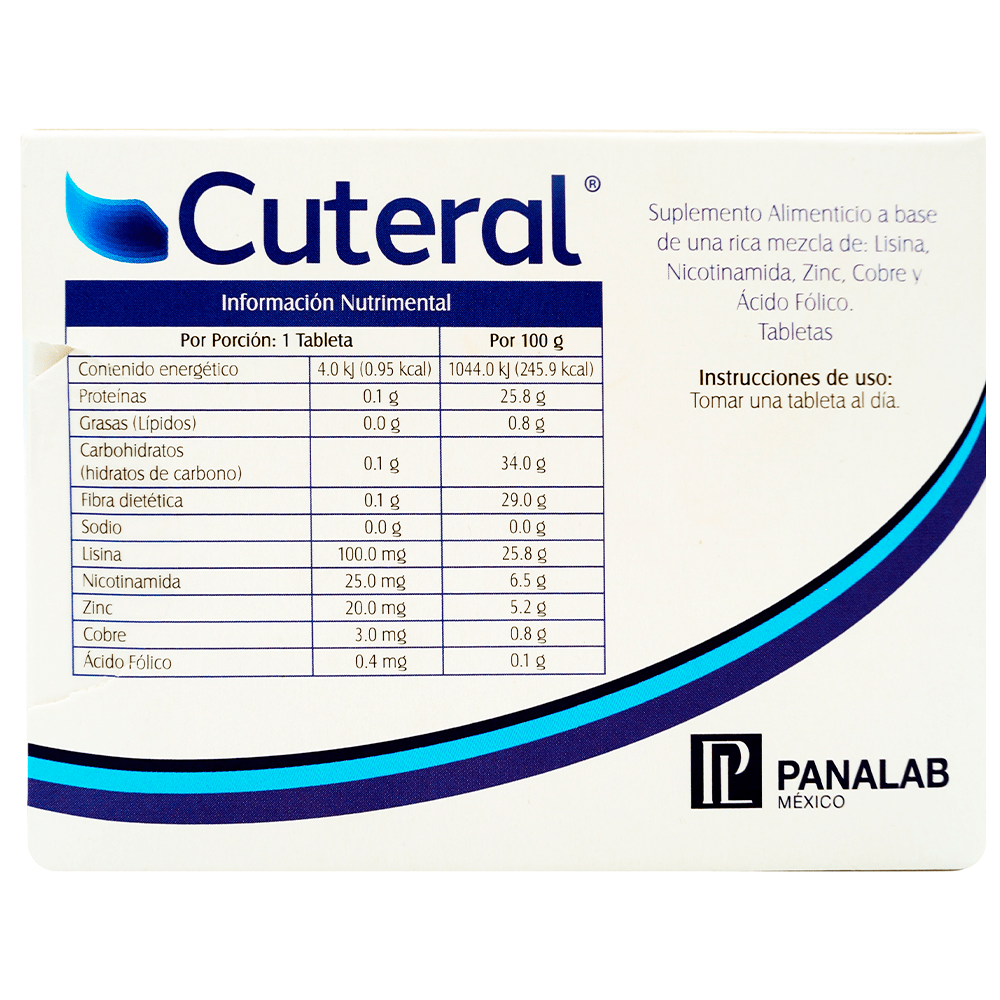 Cuteral Suplemento Alimenticio Con 30 Tabletas