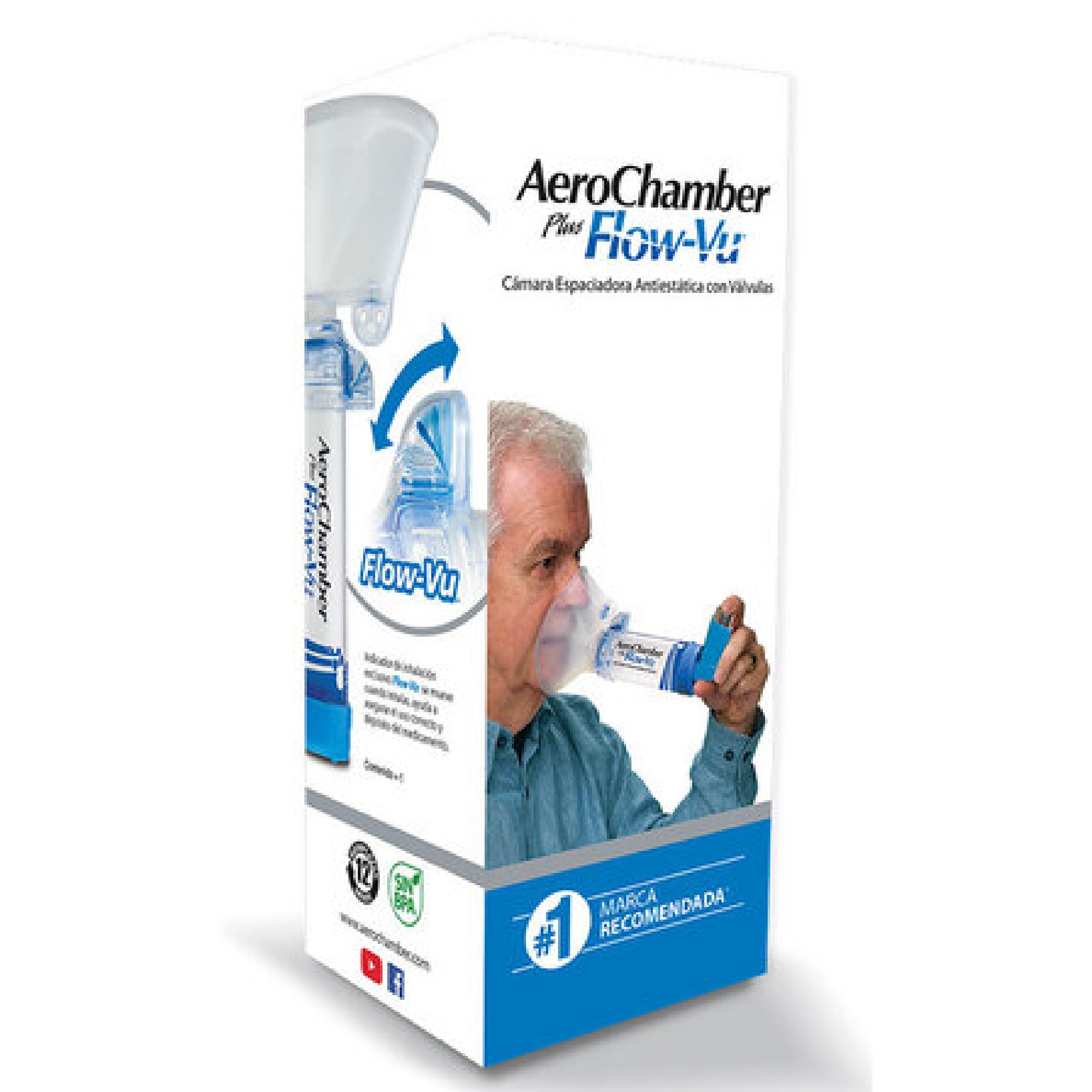 Aerochamber Plus Flow-Vu Adulto