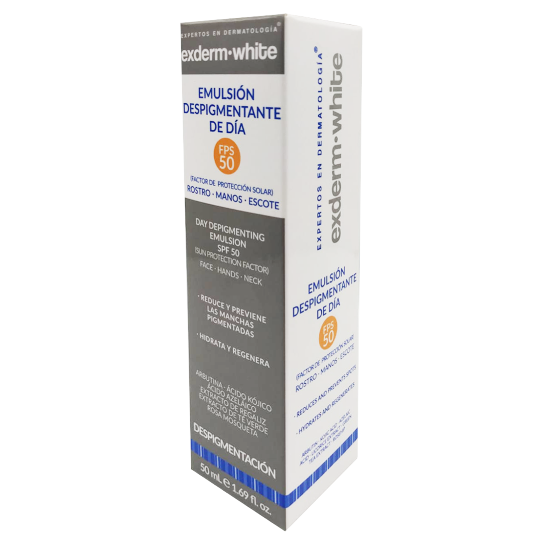 Exderm White Emulsion Despigmentante De Dia Fps 50 50 Ml