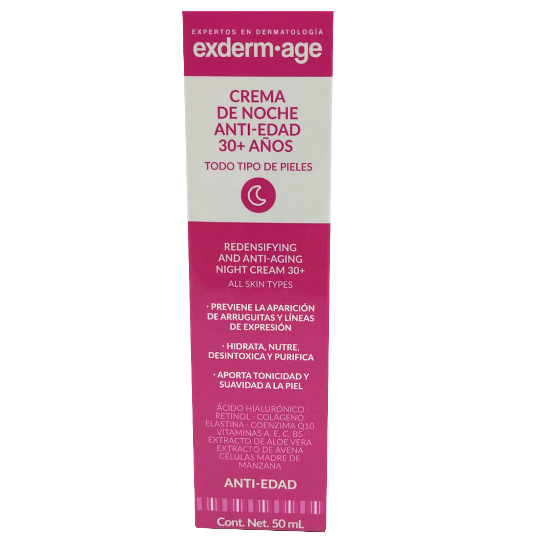 Exderm Age, Crema De Noche 30 A¤os + 50 Ml