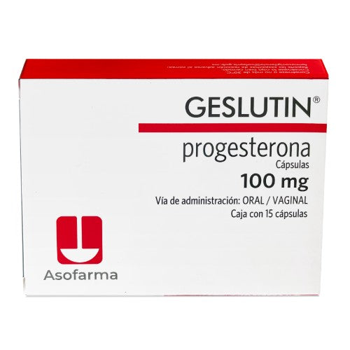 Geslutin 100 Mg Con 15 Capsulas Vaginales