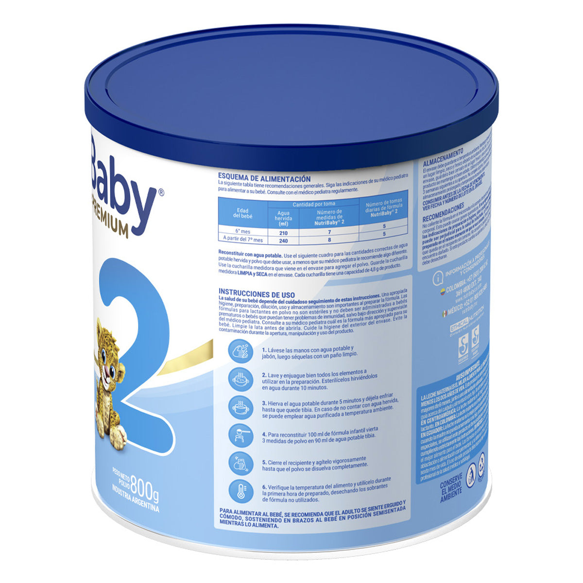 Nutribaby Premium 2 6 A 12 Meses 800 G