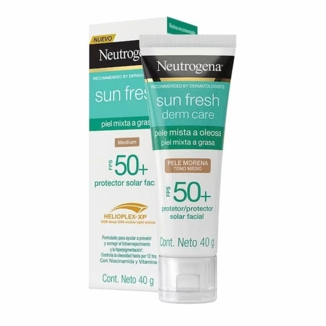 Bloqueador Neutrogena Sun Fresh Tono Medio Fps 50 40 G