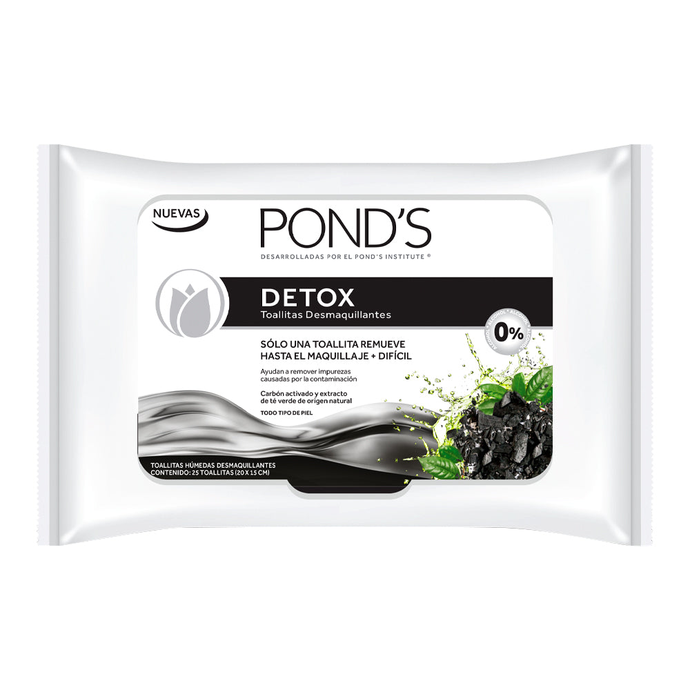 Toallas Desmaquillante Ponds Detox Con 25
