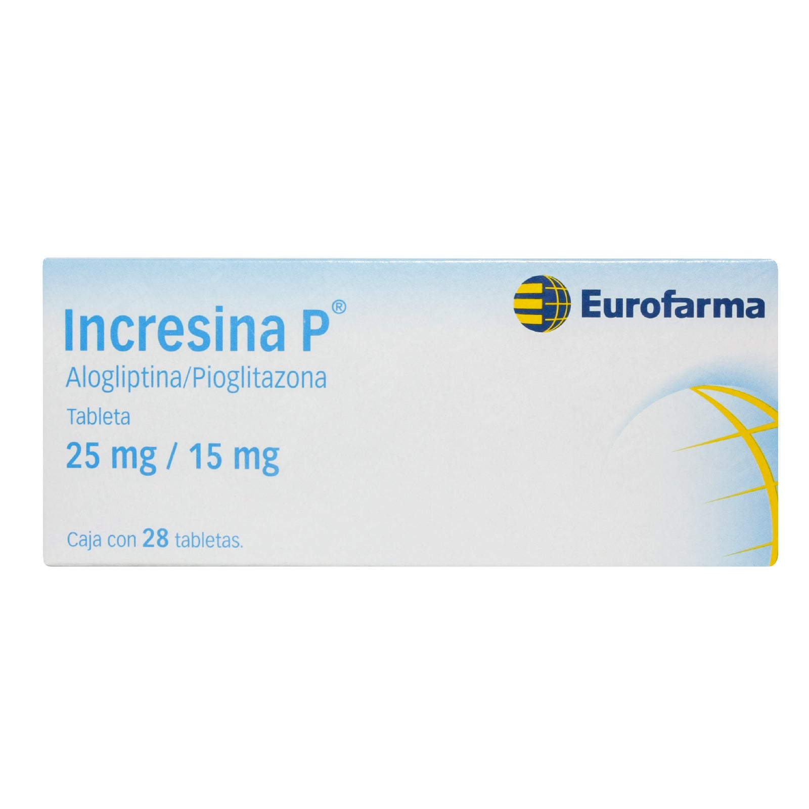 Incresina P 25 Mg/15 Mg Con 28 Tabletas