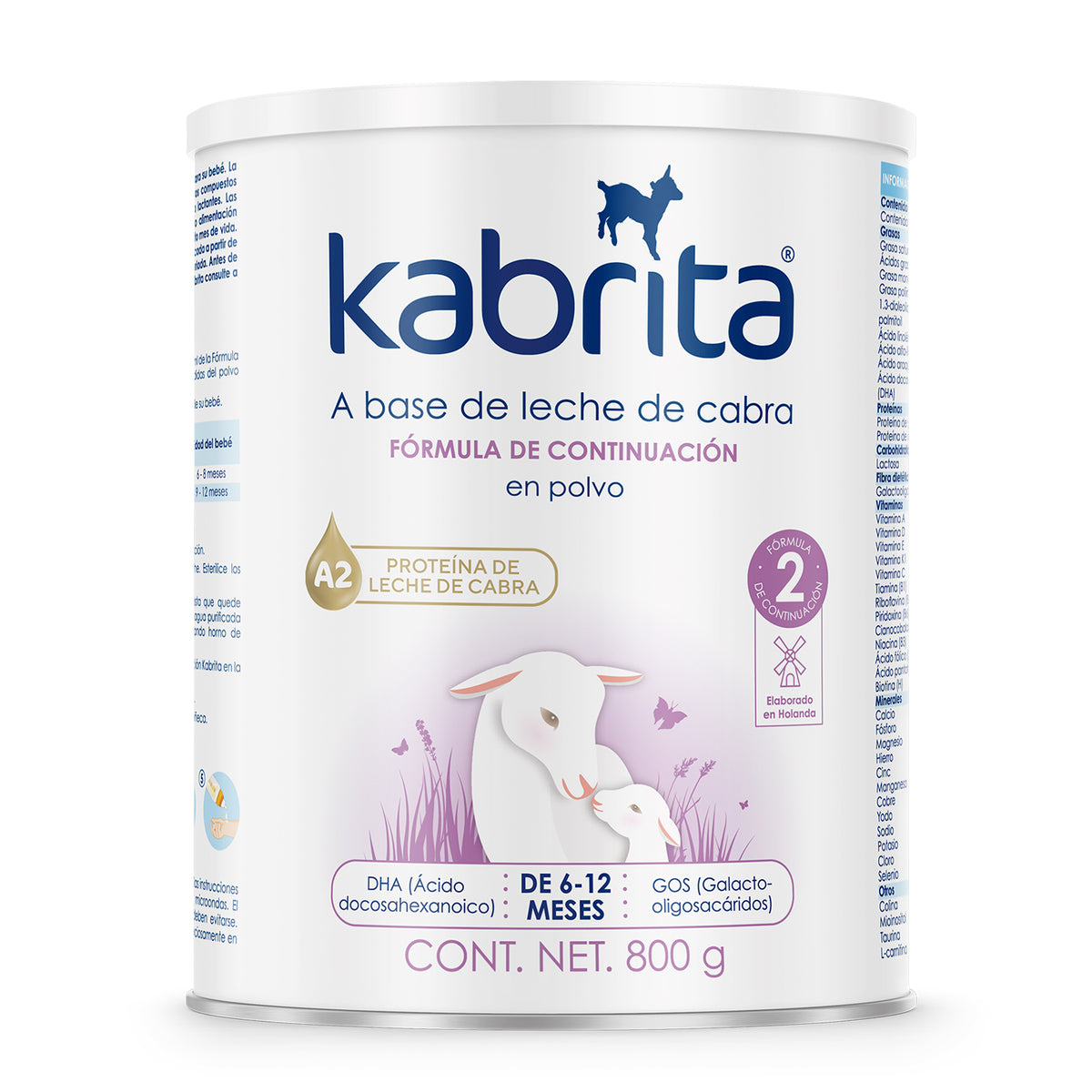 Kabrita Etapa 2 Continua 6 A 12 Meses 800 G