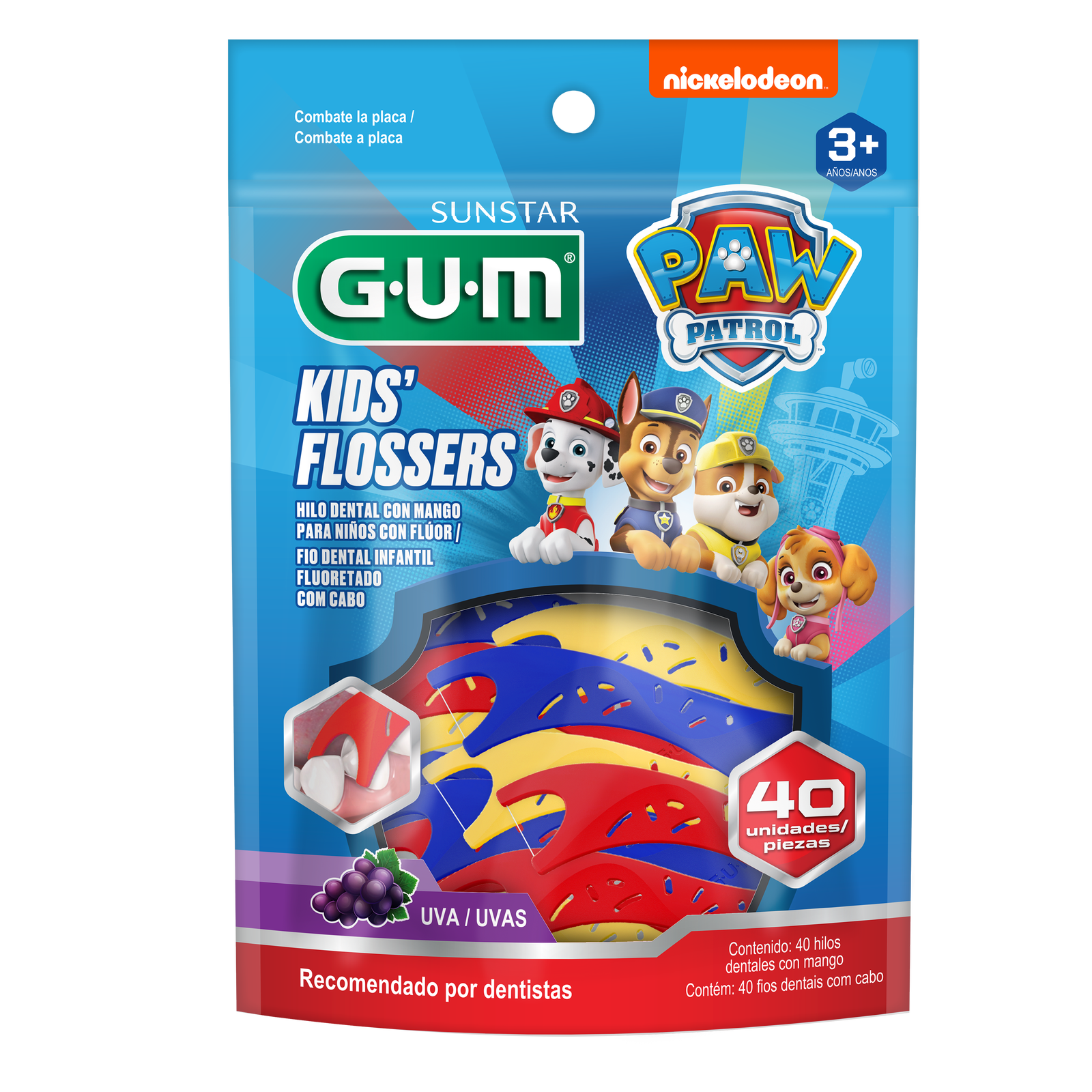 Gum Flossers Paw Patrol Con 40 Piezas
