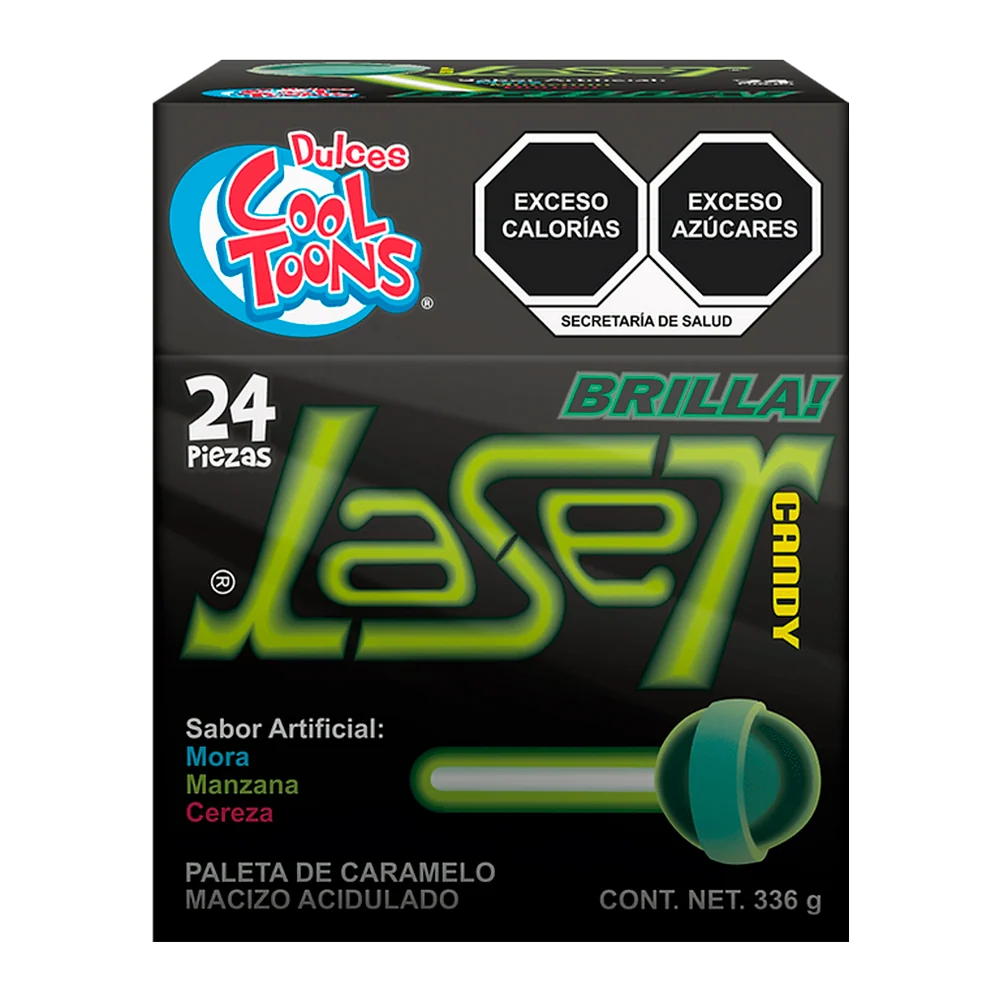 Paleta Laser Candy Con 24 Piezas