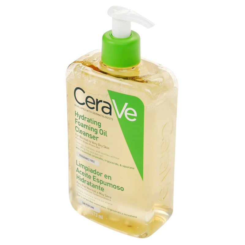 Aceite Limpiador Cerave Espumoso Hidratante 473 Ml 3337875773447