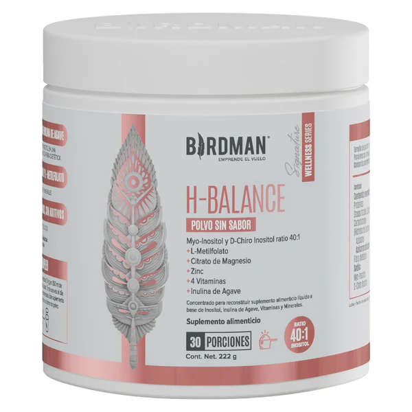 H-Balance Inositol/Magnesio/Vitaminas Sin Sabor 222 G Birdman