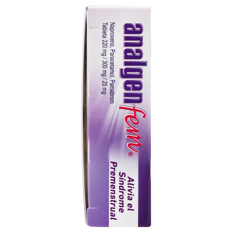 Analgen Fem 220/300/25 Mg Con 12 Tabletas 7501299308851 perfil 6