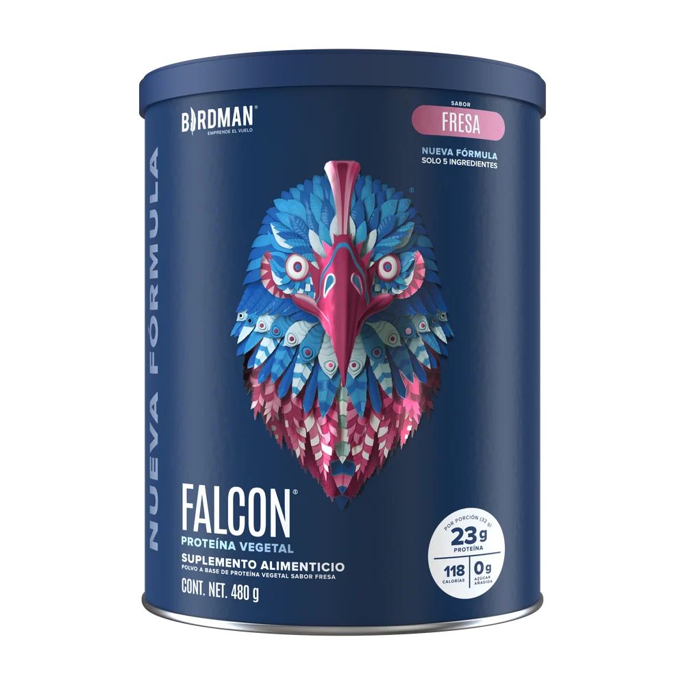 Falcon Proteina Vegetal Fresa 480 G Birdman