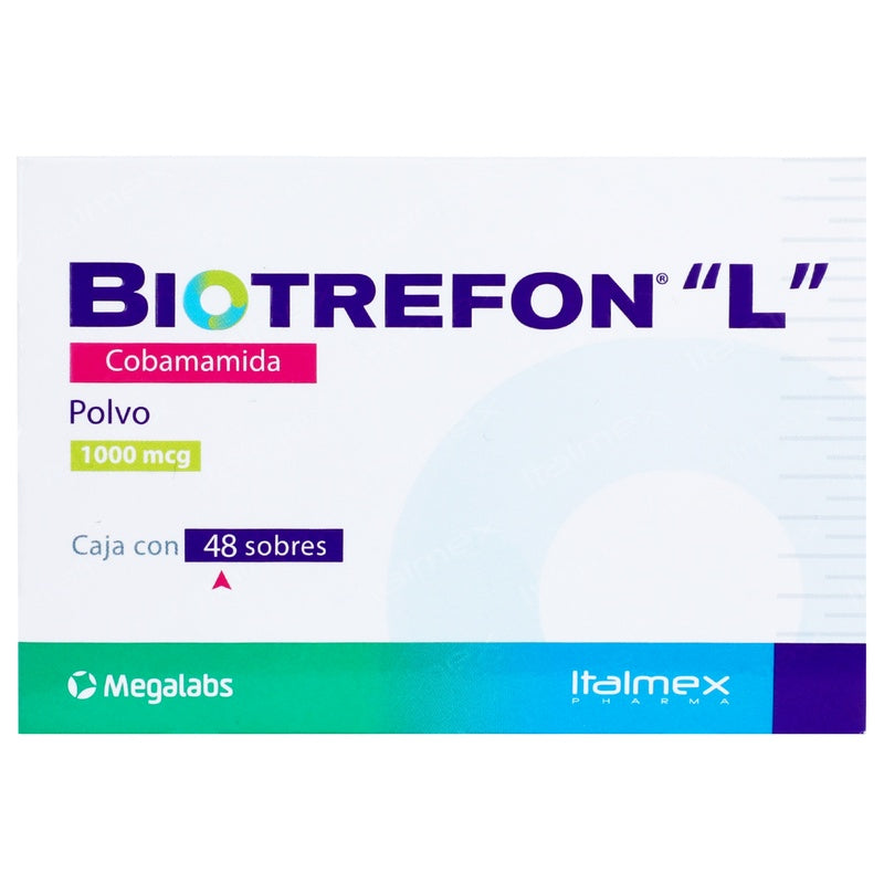 Biotrefon L 1000 Mcg Polvo Con 48 Sobres 7501390914050  perfil 7