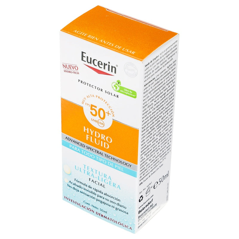 Bloqueador Eucerin Hydro Fluido Fps 50 50 Ml 4005900994776 perfil 3
