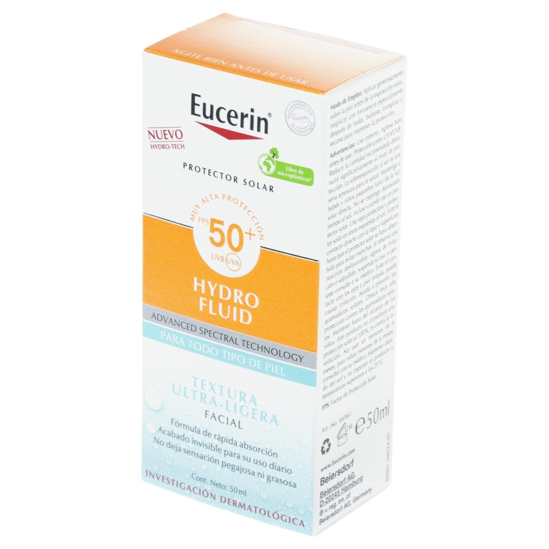 Bloqueador Eucerin Hydro Fluido Fps 50 50 Ml 4005900994776 perfil 6