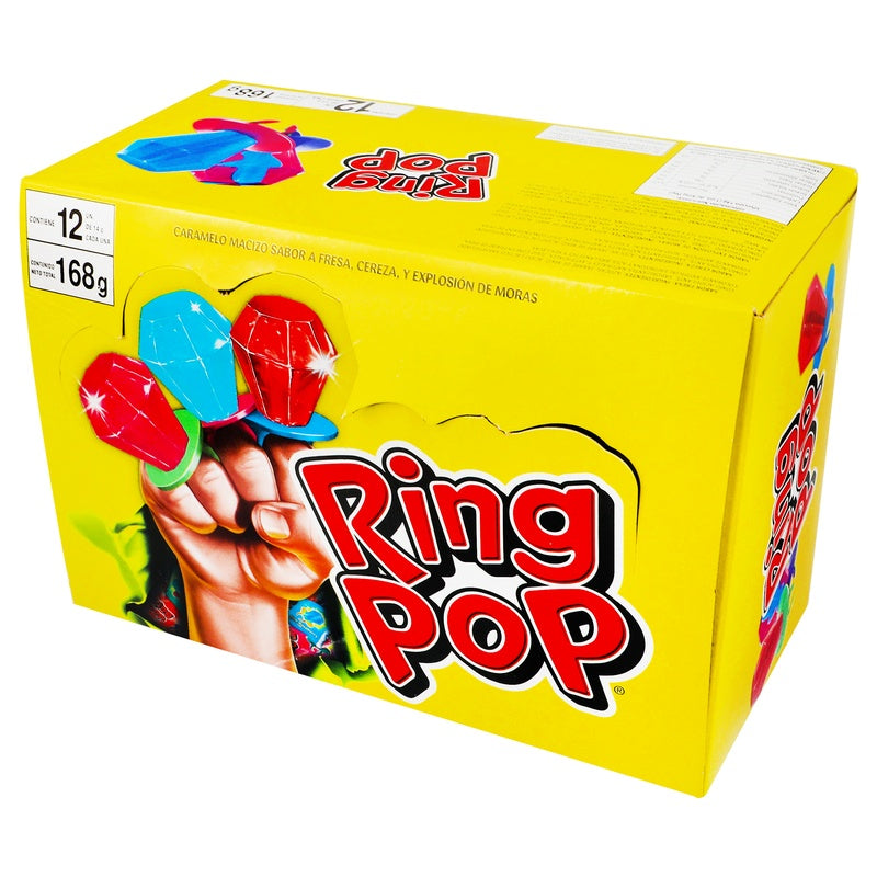 Caja Caramelo Ring Pop Con 12 Piezas 168 G 7896624202509 perfil 14