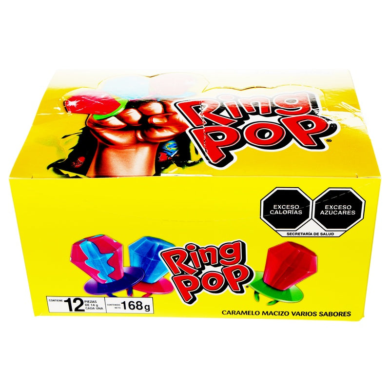 Caja Caramelo Ring Pop Con 12 Piezas 168 G 7896624202509 perfil 15