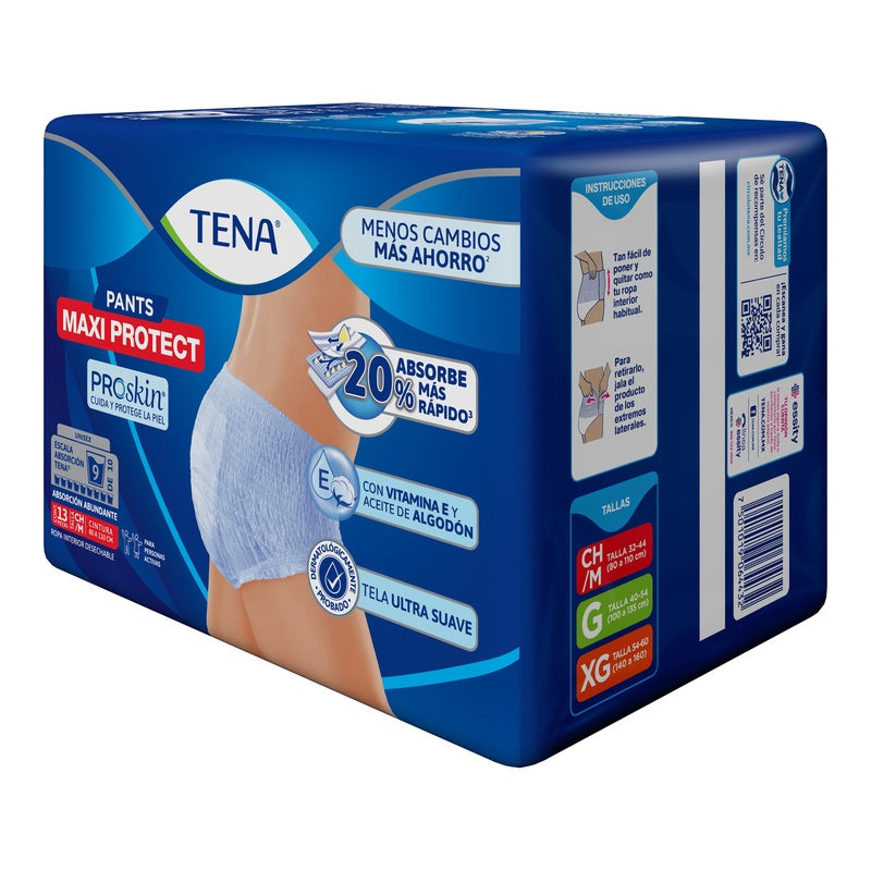 Calzon Tena Pants Maxipro Chico/Mediano Con 13 Piezas 7501019064432 perfil 17