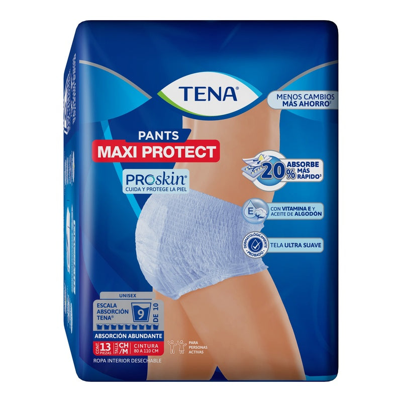 Calzon Tena Pants Maxipro Chico/Mediano Con 13 Piezas 7501019064432 perfil 7