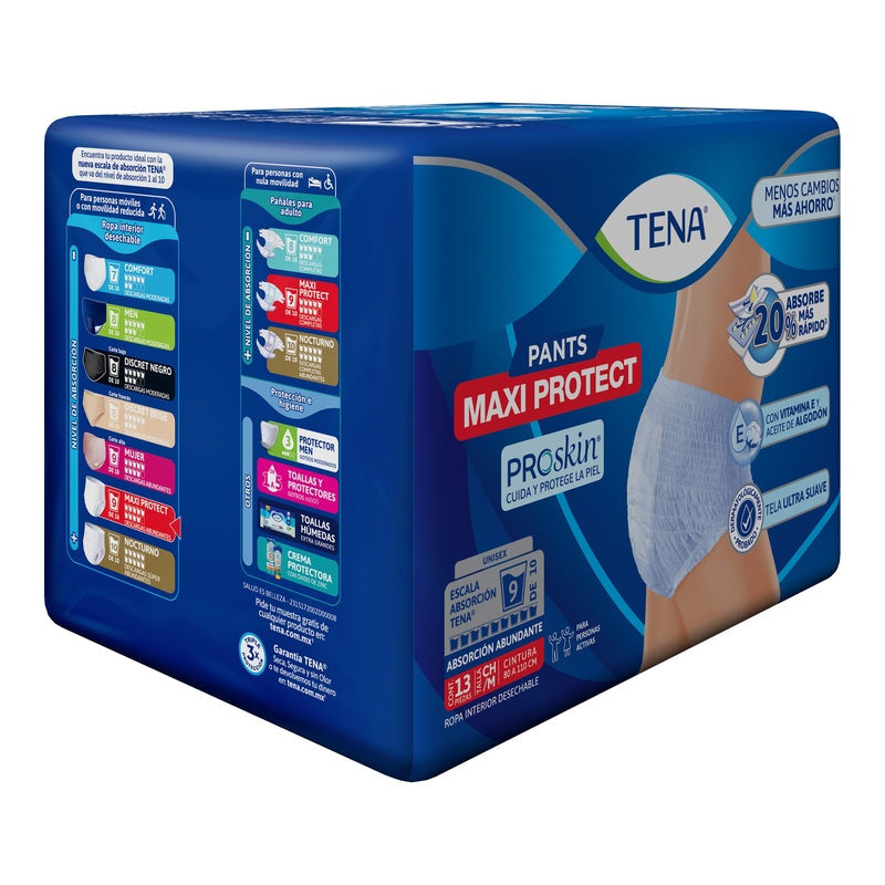 Calzon Tena Pants Maxipro Chico/Mediano Con 13 Piezas 7501019064432 perfil 13