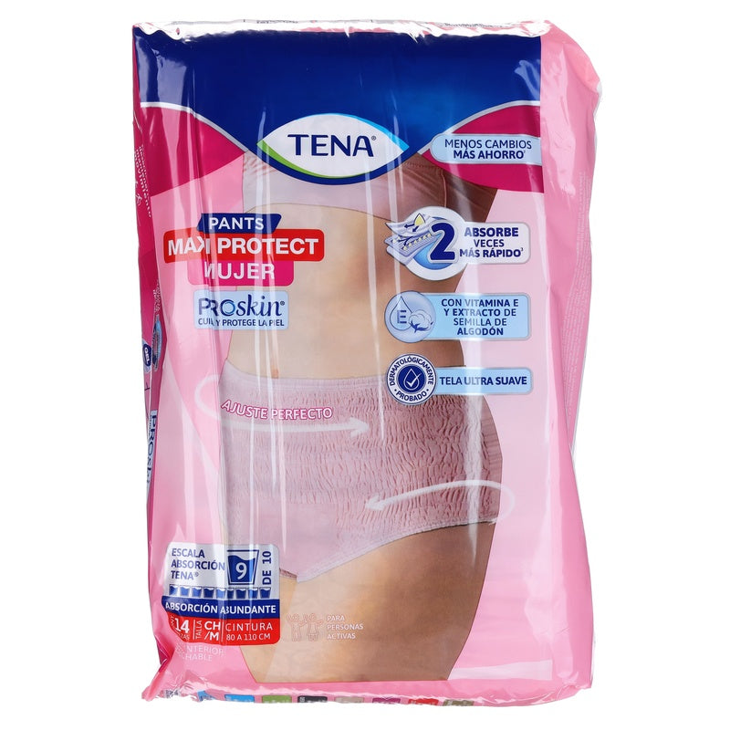 Calzon Tena Pants Maxiprot Mujer Chico Mediano Con 14 7501019064753