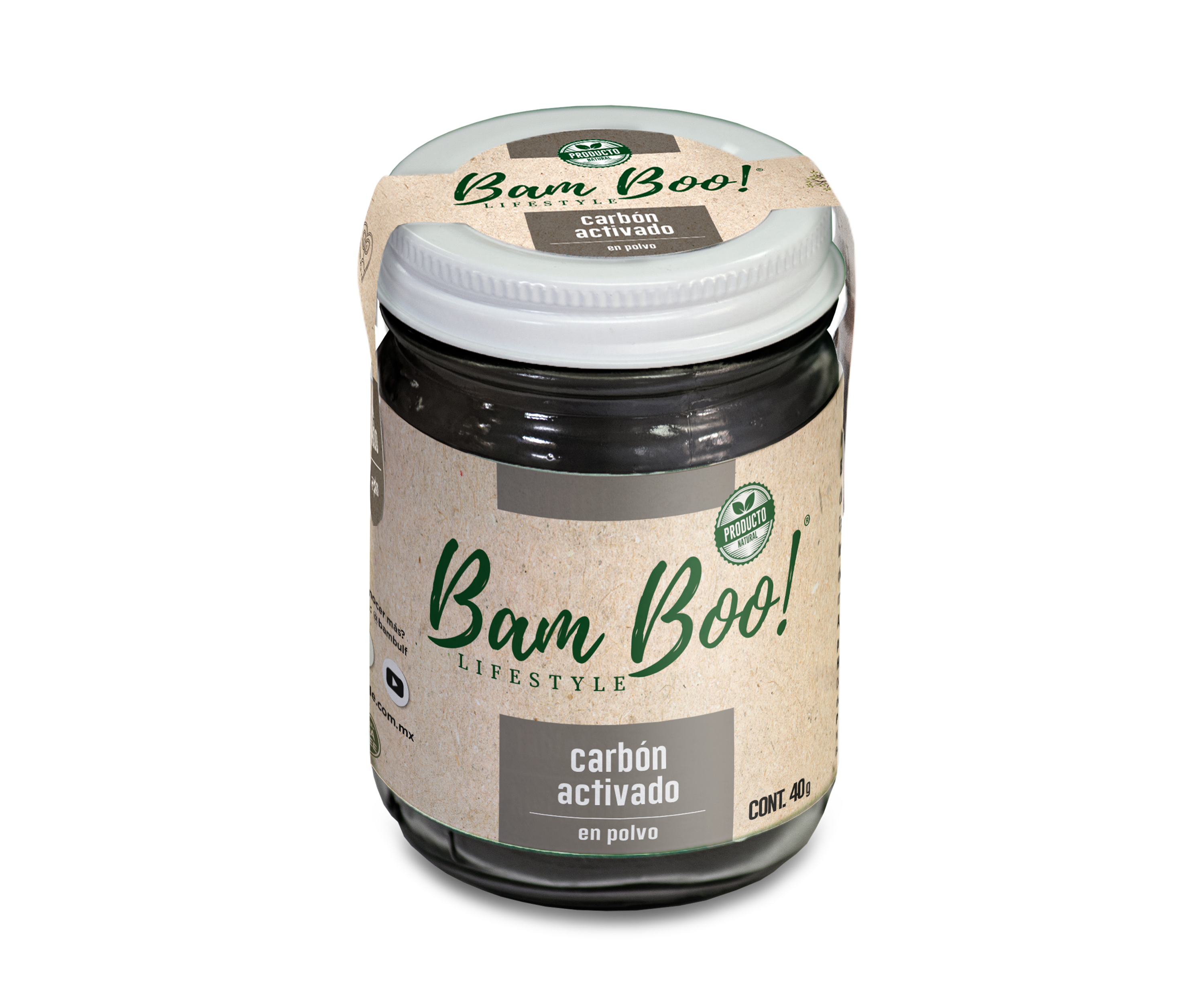 Bam Boo Lifestyle Carbon Activado Polvo 40 G