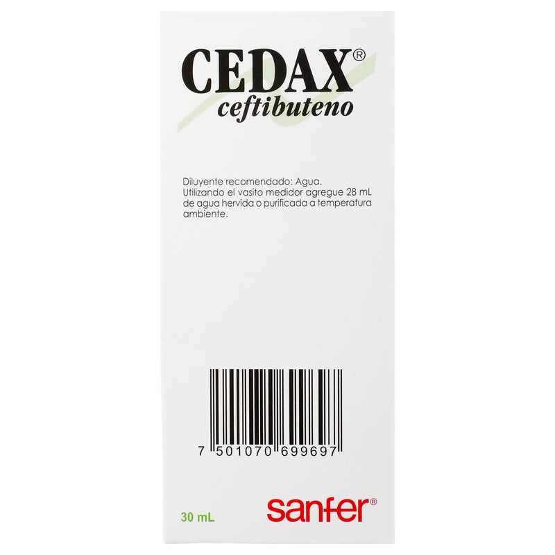 Cedax 36 Mg Polvo Suspension 30 Ml 7501070699697  perfil 7