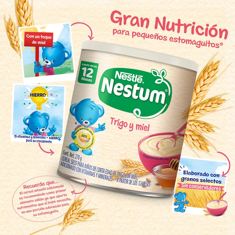 Cereal Infantil Nestum Trigo-Miel 270 G 7501058614193 perfil 15