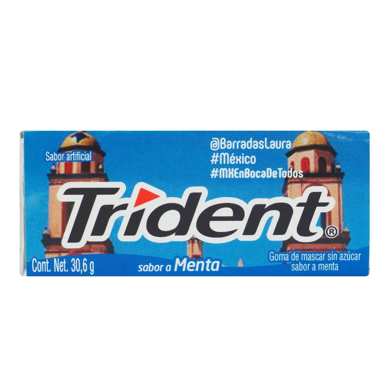 Chicle Trident 18 Menta 30,6 G 7506105606053