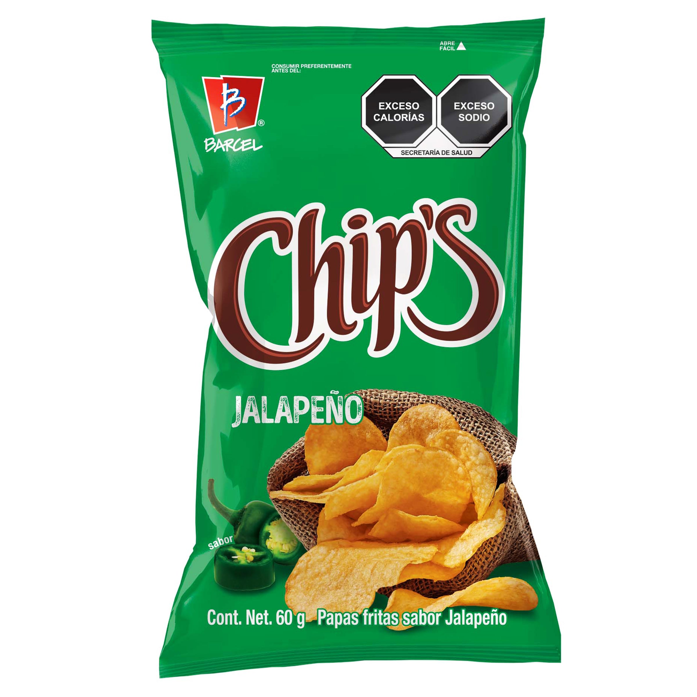 Chips Jalapeño 60 Gr 7501000264773