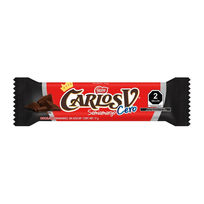 Chocolate Carlos V Cero Azucar 17 G 7506475100953 perfil 5