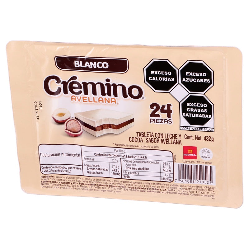 Chocolate Cremino Blanco Con 24 Piezas 7501088210525