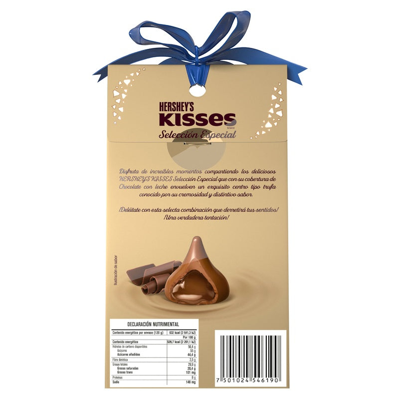 Chocolate Hersheys Kisses Trufa 120 G 7501024546190 perfil 3
