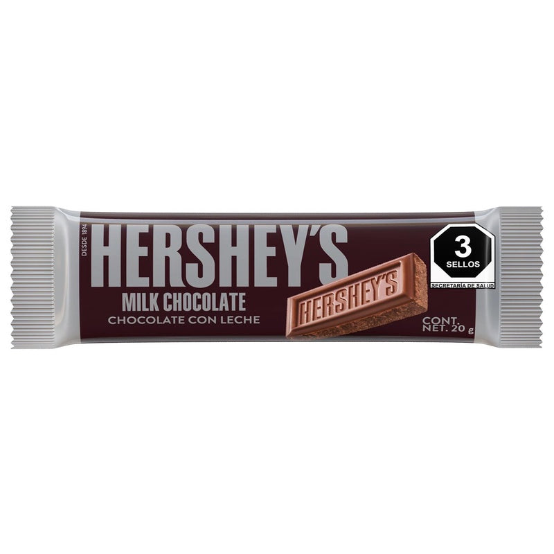 Chocolate Hersheys Milk Barra 20 G 7501024598601 perfil 3