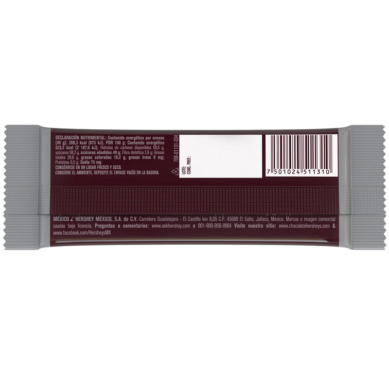 Chocolate Hersheys Milk Barra 40 G 7501024511310