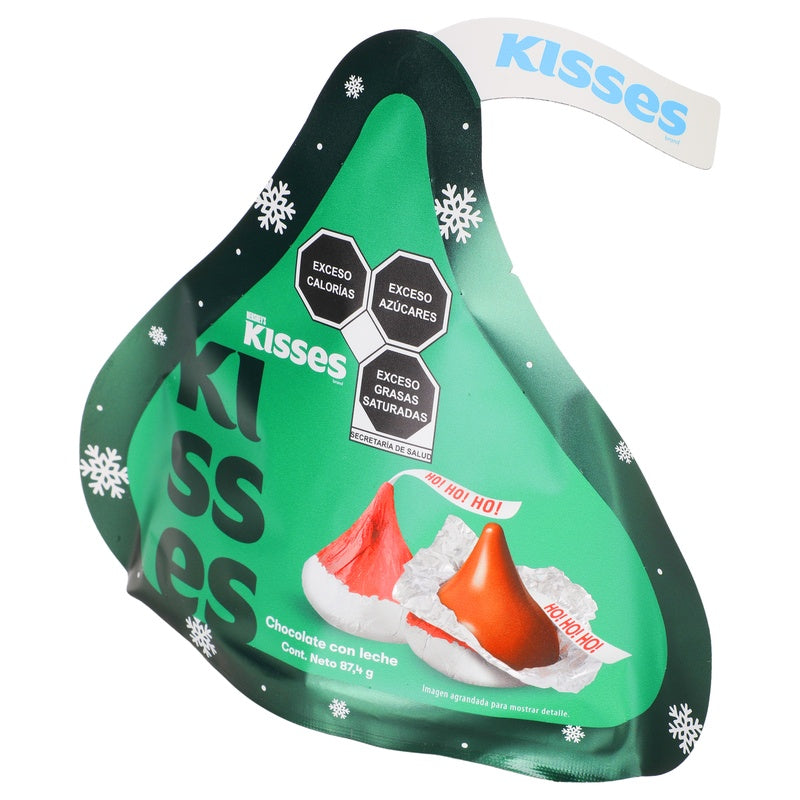 Chocolate Hersheys Navideño Kisses 87,4 G 7501024596980 perfil 3